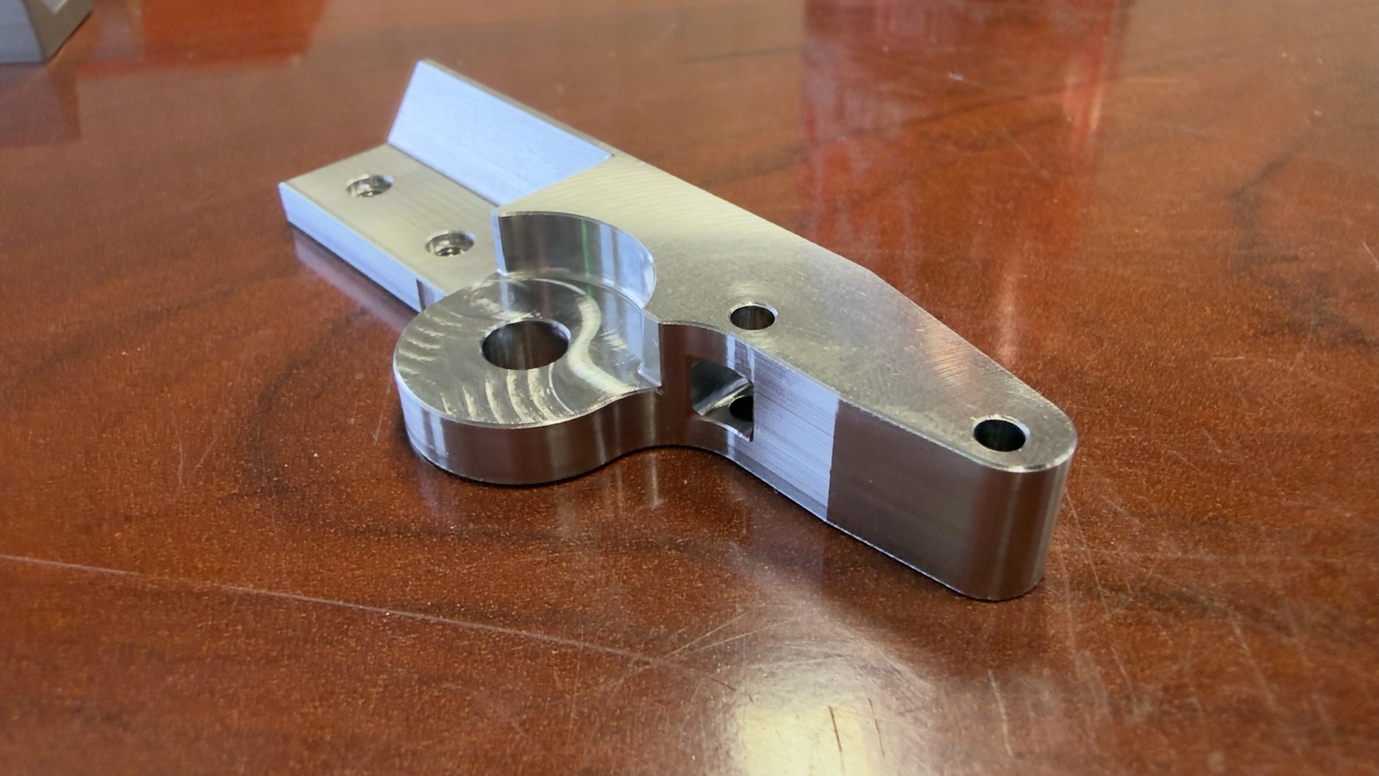 Complex machined aluminum component