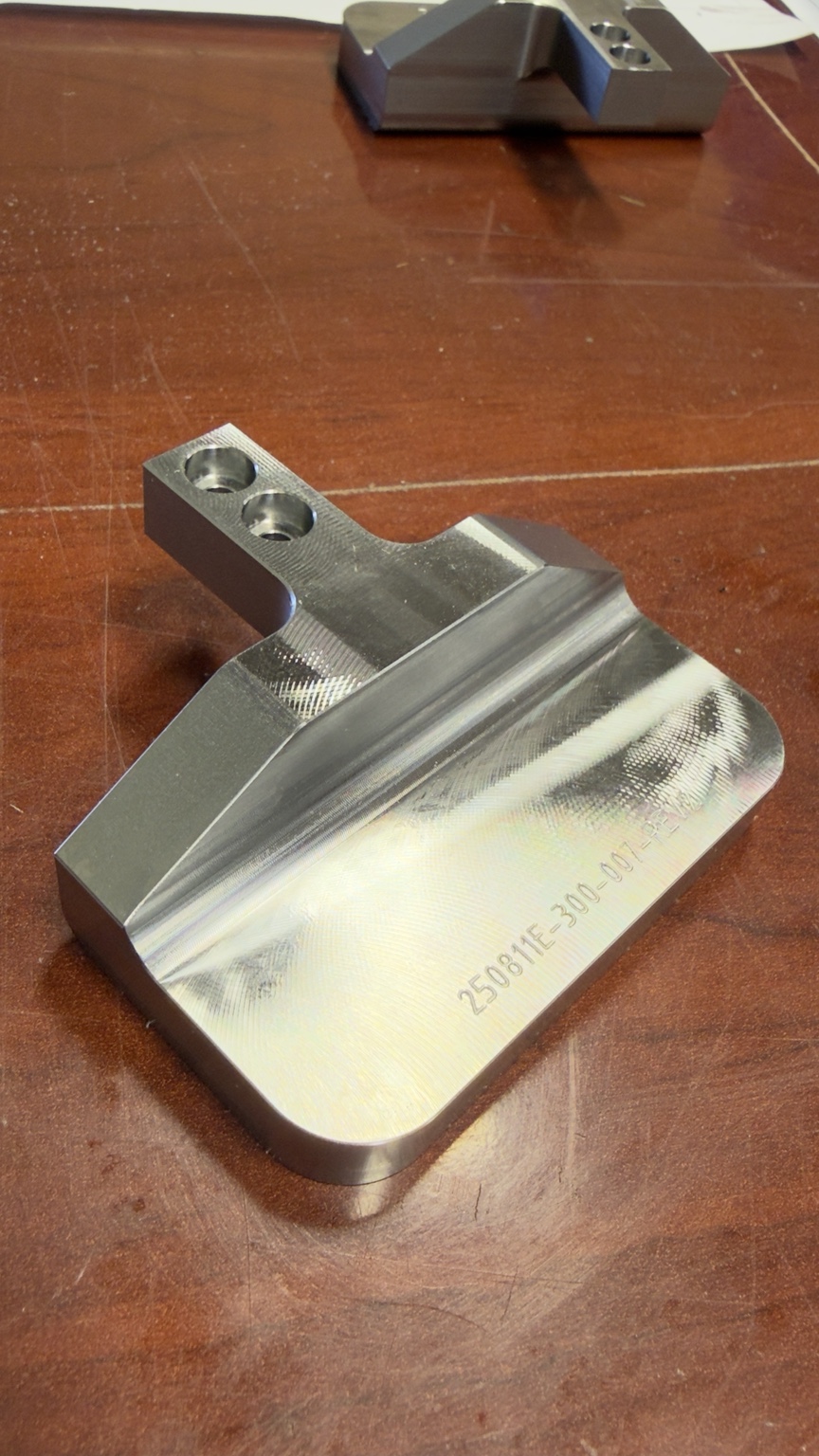 Precision machined aluminum component